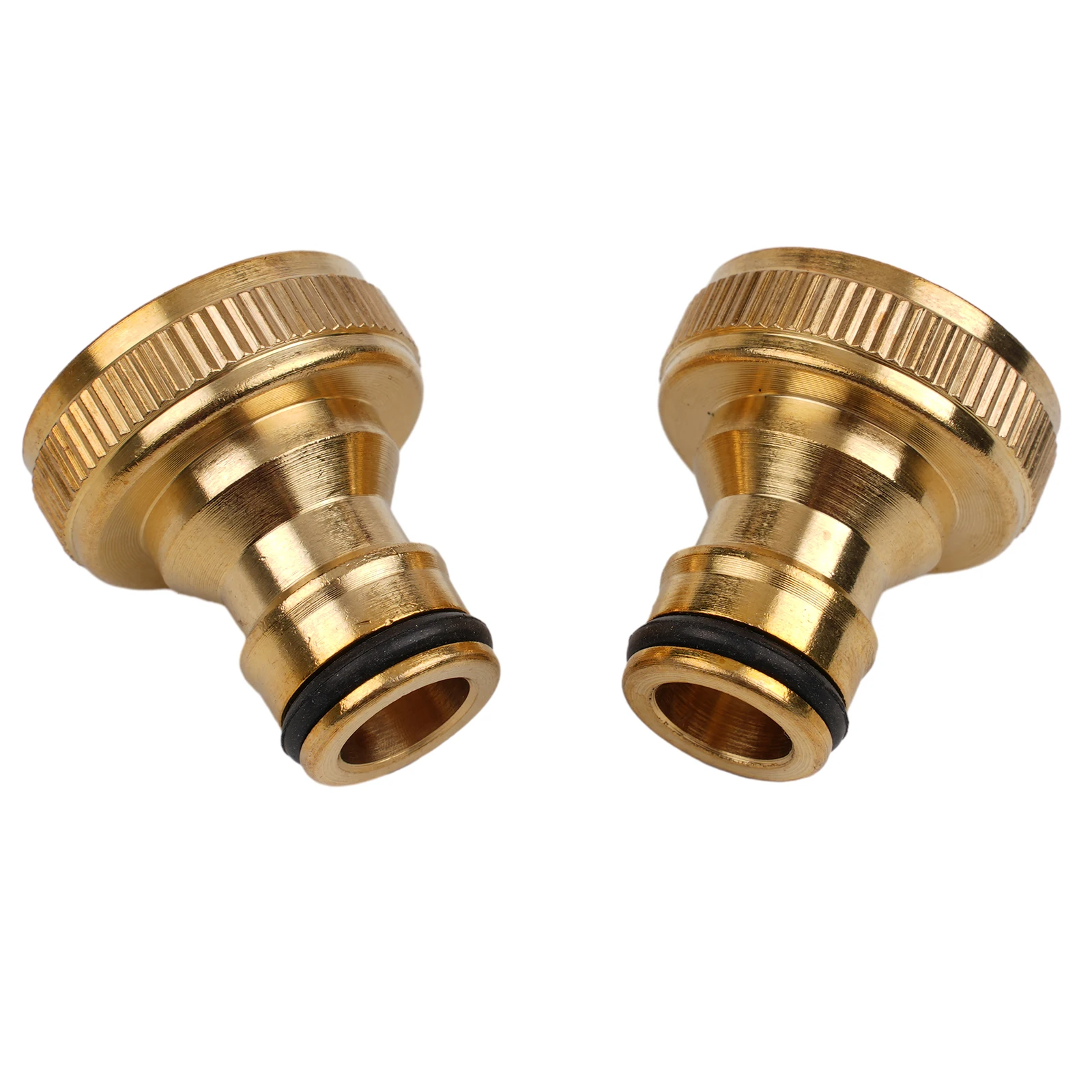 

2pcs 3/4 To 1/2 INCH Brass Garden Faucet Hose Tap Water Adapter Connector Water Pipe Fittings Water Accessories