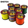 GHOTDA Braided Fishing Line 300M Multifilament X4 Carp Fish Line 10 12 18 28 35 40 50 60 80LB Smooth Strong Fishing Accessories 5