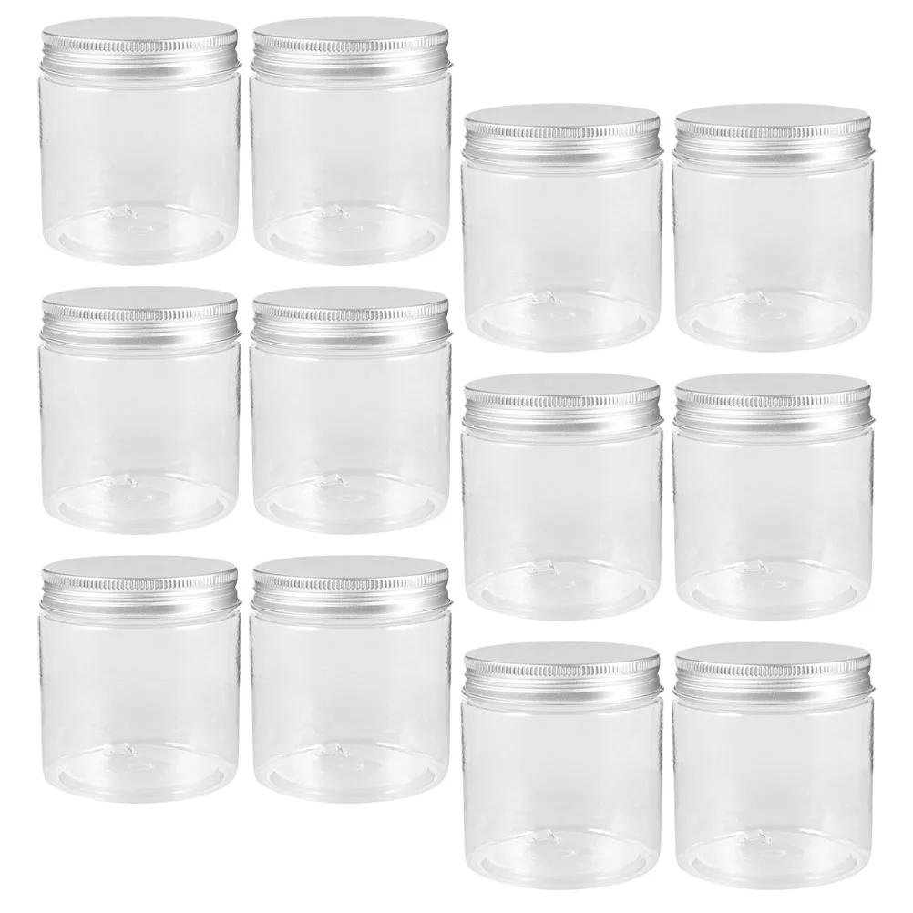 

Small Mason Jars Airtight Lids: 12Pcs Wide Mouth Clear Spices Canning Drinking Jars