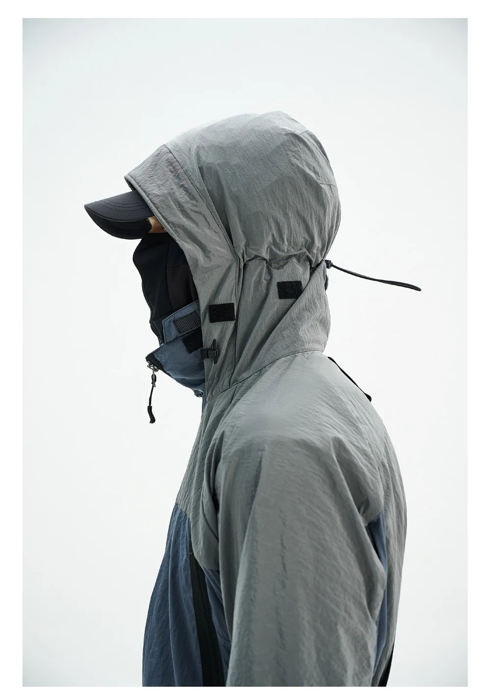 Reindee Lusion 24ss waterproof magnetic buckle sunshade cap nylon material techwear gorpcore