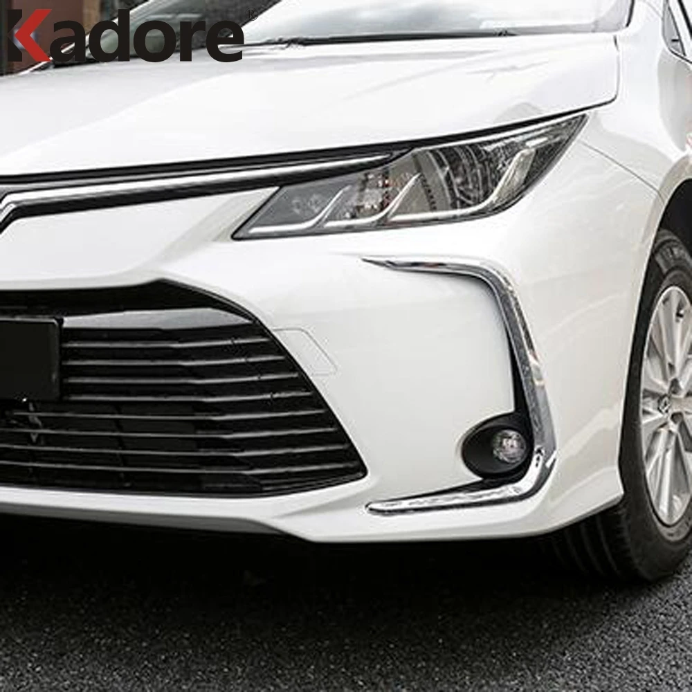 

Для Toyota Corolla Sedan 2019 2020 2021 2022 углеродный автомобильный передний противотуманный фонарь задняя крышка для бровей противотуманный свет аксессуары для отделки век