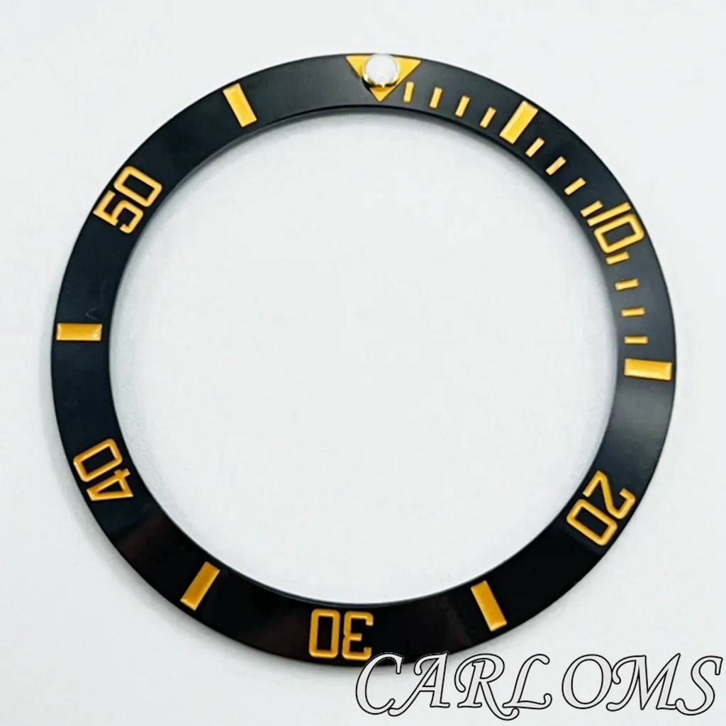 Premium Black Rose Gold Multicolor Ceramic GMT Bezel Insert