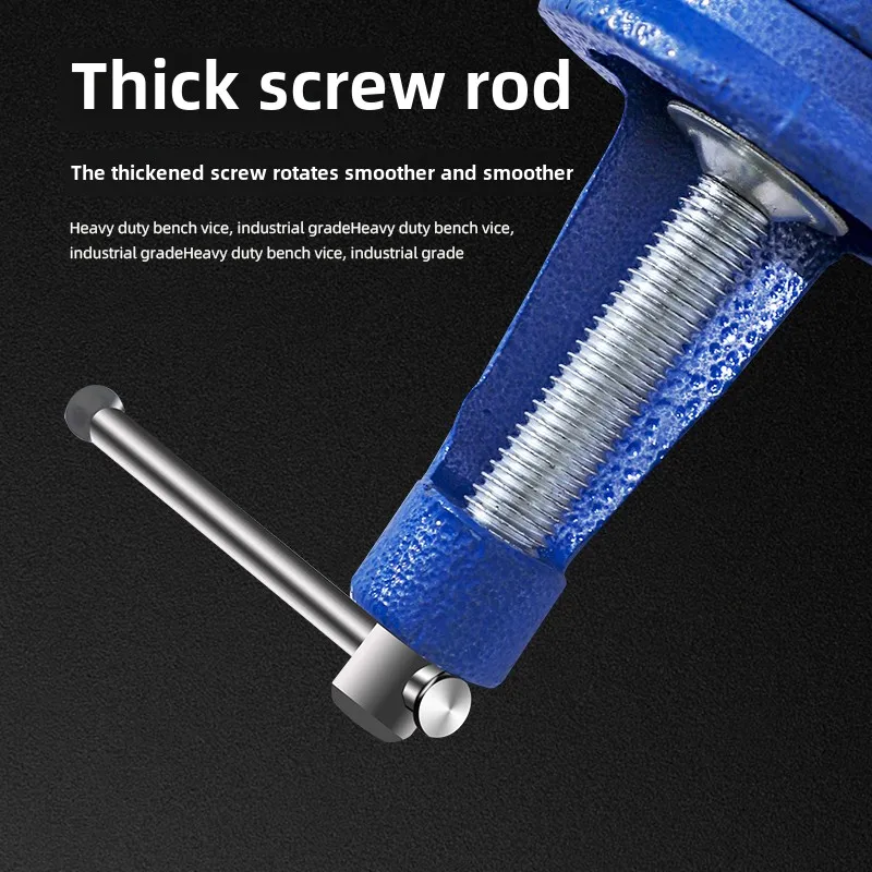 Industrial-Grade Mini Table Vise with Swivel Base for Home and Workbench 4