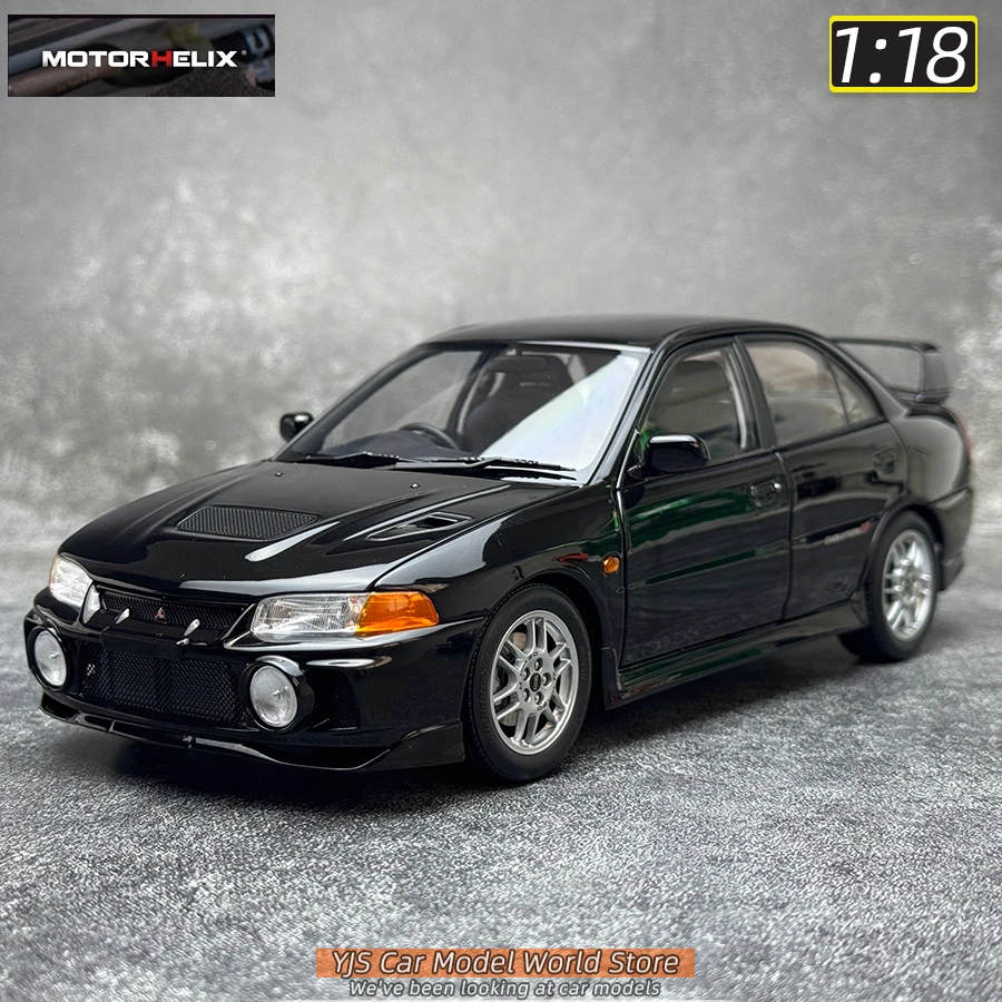 MOTORHELIX MH Diecast model 1:18 Mitsubishi Lancer Evolution IV 4 alloy car model sports car static decoration collection 