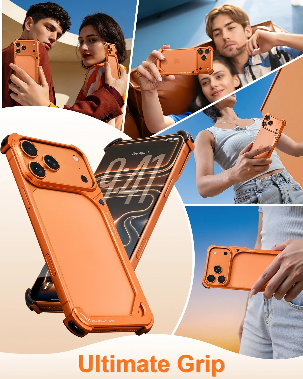 Eary Ultra-Thin Aluminum Shockproof Phone Case - Slim Frameless Design