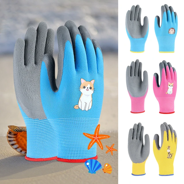 Gants de protection imperméables pour enfants, jardinage