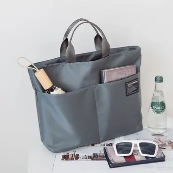 Computer Bag Handheld Horizontal Oxford Canvas Briefcase Fashion Large-capacity Go Out to Work Shoulder Handbag