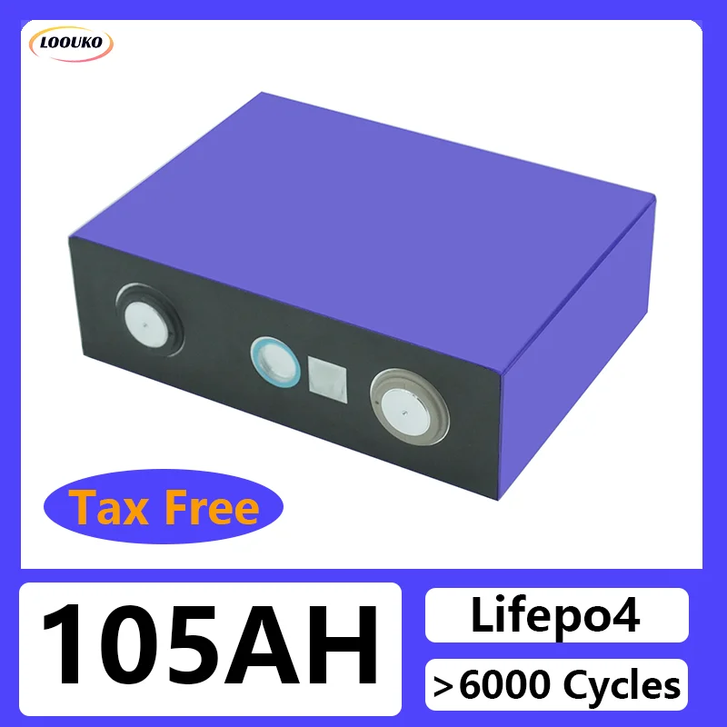 

LiFePO4 Battery 3.2V 105AH DIY 12V 24V 36V 48V Lithium iron phosphate Cell Rechargeable golf cart batterie For RV EV Camper