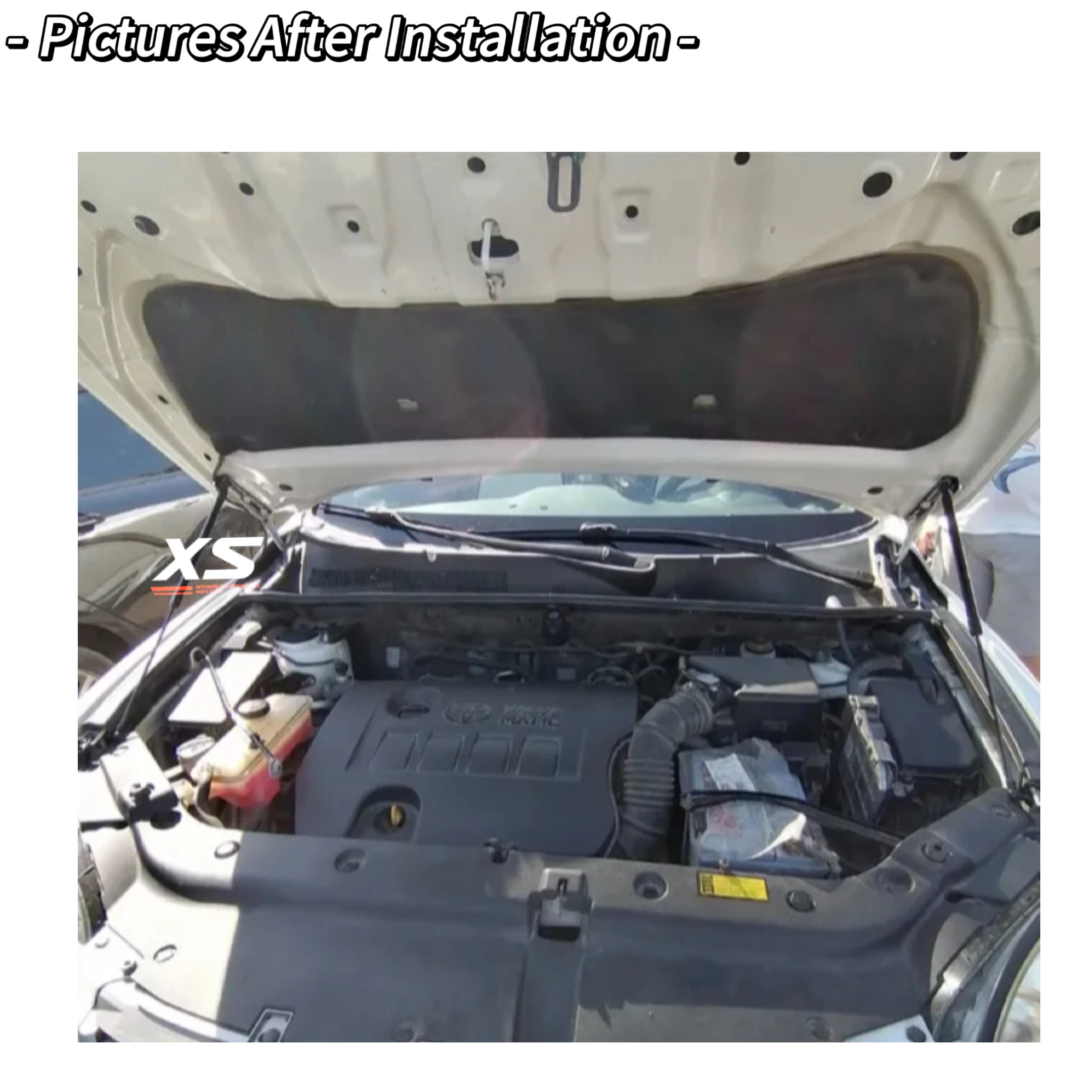 Ammortizzatori Cofano Per Toyota RAV4 2019-2024 – Kit 2 Barre A Gas Per Cofano Anteriore, Montaggio Facile E Anti-ruggine