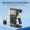 BT189 Battery Tester LCD Display Universal Battery Checker for AA AAA 9V 1.5V/3V Button Cell Batteries Monitor LED Digital 2