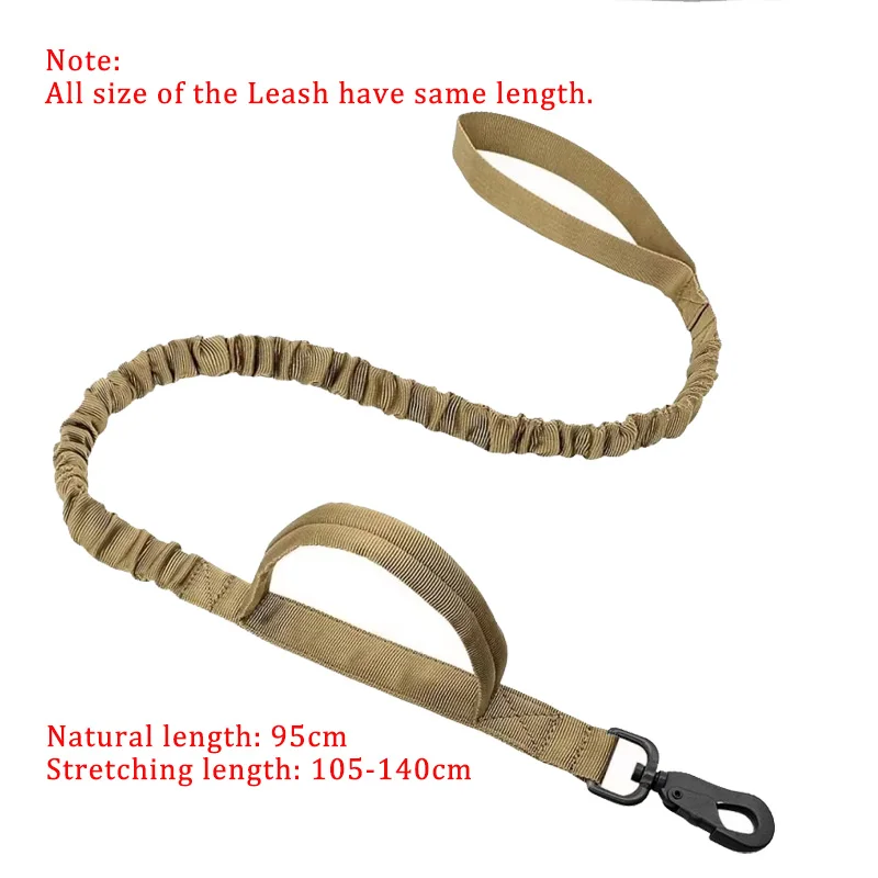 Durable Adjustable Tactical Dog Collar and Leash Set