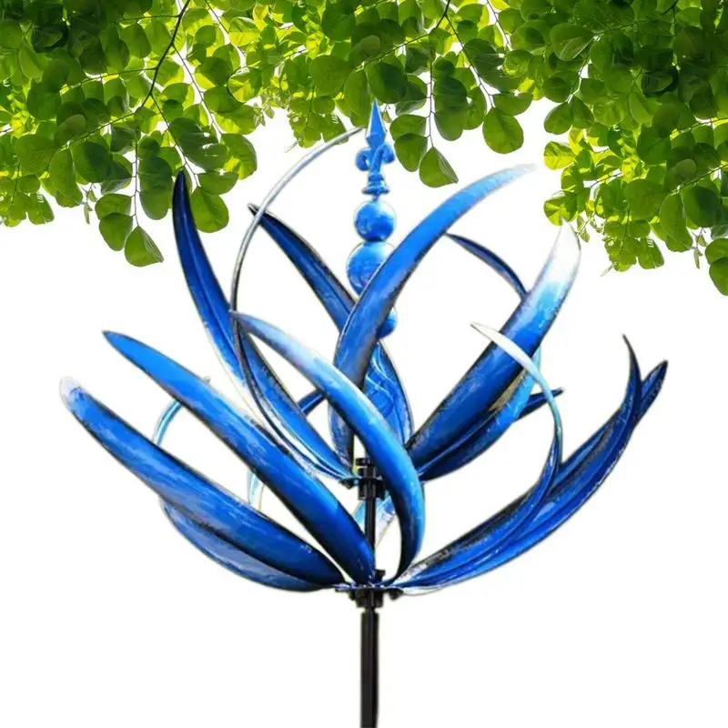 

Garden Wind Spinner Wrought Iron Garden Wind Spinner Stable Support Rustic Look Outdoor Decoration For Balconies Porches Patios