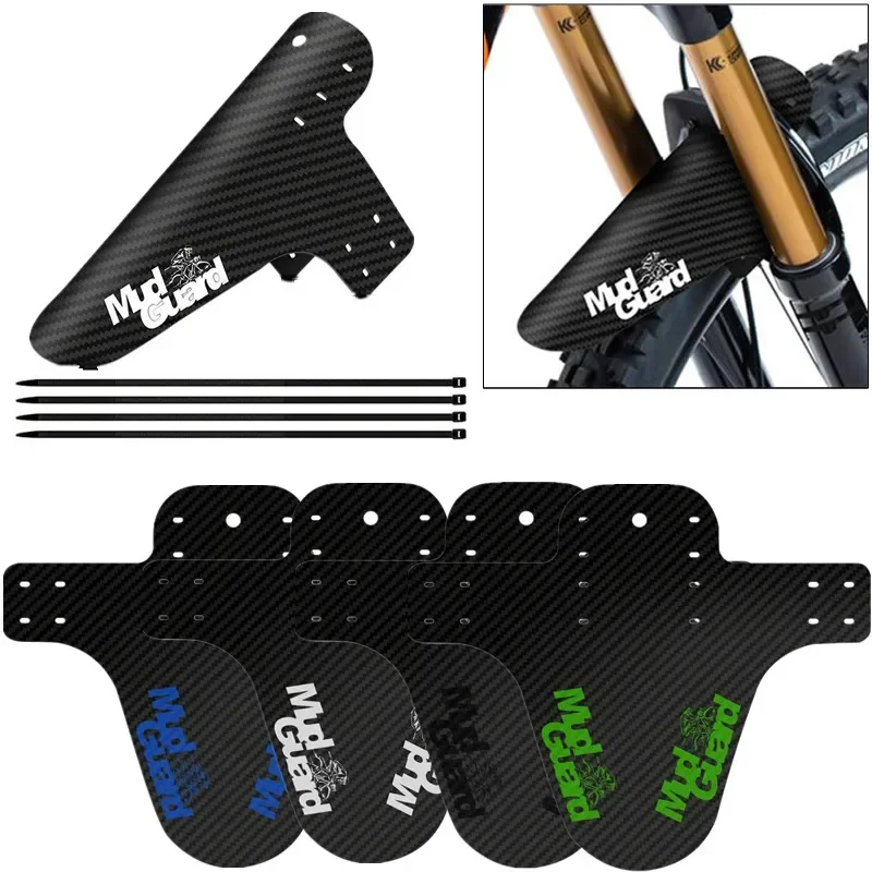 Colorful Mud Guard Wings Carbon Fiber Front Rear Mudguard Mountain Bike Fenders Road Bicycle Parts Cycling Accessories