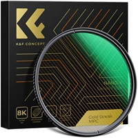 K&F Concept 67mm Gold Streak 2mm Filter 77mm 82mm Science Fiction Special Effect Filter NANO-X 49mm 52mm 55mm 58mm 62mm 72mm 1
