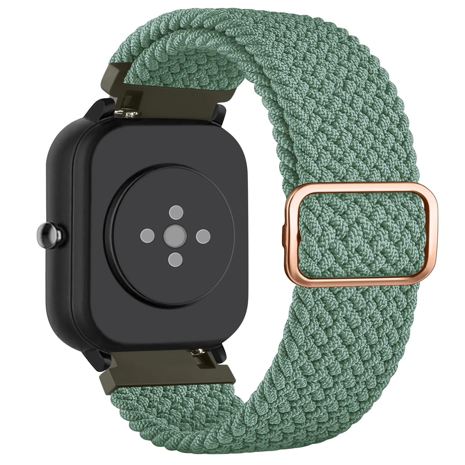 20mm Elastic Weave Smartwatch Strap, Adjustable and Comfortable Band