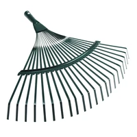 Garden Rake for Head Hand Fan Leaf Rake Professional Gardening Tool 22 Teeth Ste G5AB 1