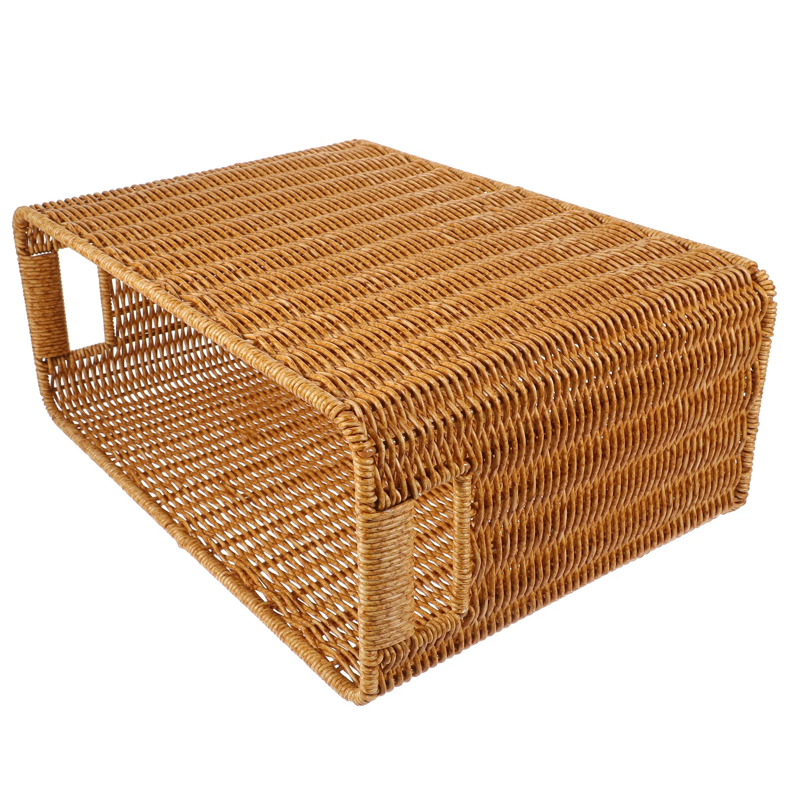 

Angoily Magazine Storage Basket Seagrass Woven File Holder Narrow Place Storage Holder Book Wicker Basket Storage Basket