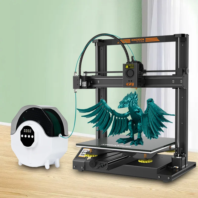 KIIINGROON 3D 필라멘트 히팅 드라이 박스, 1kg PLA PETG TPU ABS 1.75mm 2.85mm, 3D 프린터 재료 건조기 박스, 24H 설정, 새로운 업그레이드