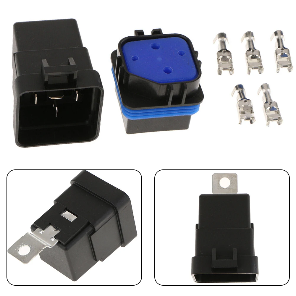 

1 Set Relay Car Repartment Accessories 40A 45mm*32mm DC12V On/Off Plastic And Metal Relay Fits Most Cars Boats