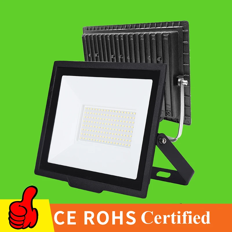 

LED Floodlight AC 220V 10W 20W 30W 50W 100W 150W 200W High Brightness IP66 Waterproof Outdoor Lighting Spotlight Wall Floodlight