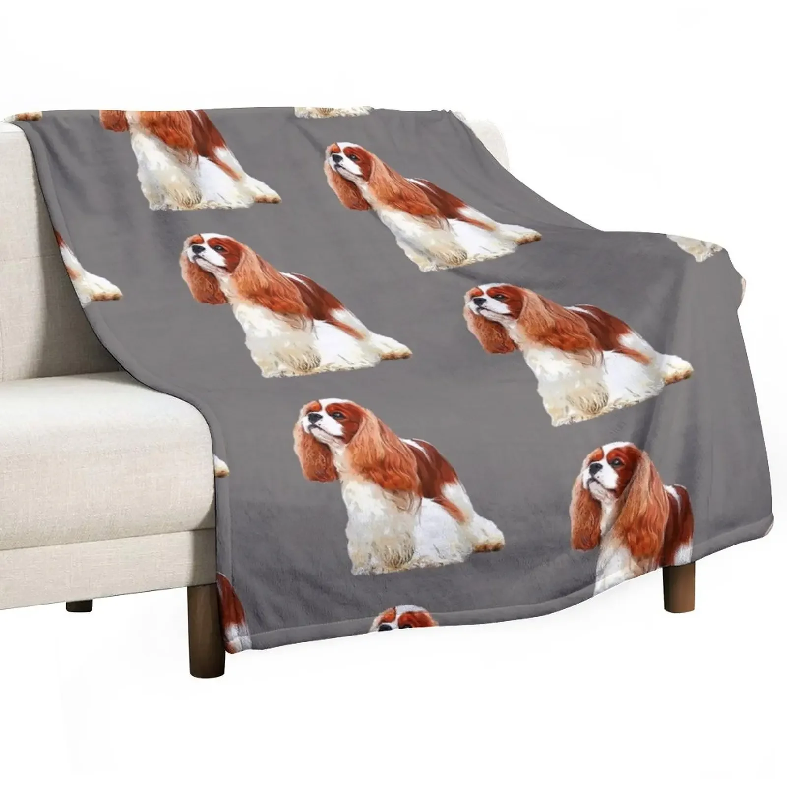 

Cavalier King Charles Spaniel Beauty Throw Blanket Cute Softest Luxury Brand Kid'S Blankets