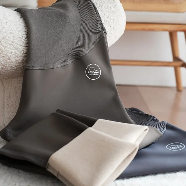 Women Plus Size Leggings Velvet Thickening Maternity Wear Belly Pants Ninth Pants Leather Leg Maternity Outfits For Women 5