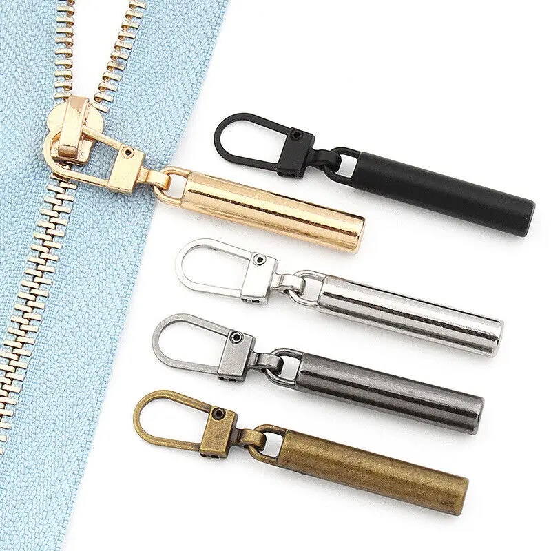 Zipper Slider Puller Instant Zipper Repair Kit Replacement for Broken Buckle Travel Bag Head DIY Sewing Craft zipper repair kit zipper pullers zipper sliders zipper heads zipper accessories 2/10pcs