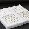 Nice 20 Pairs 2-5mm Ear Studs Earrings Faux for Rhinestone Studs Nose Lip Ear Sticks Chin Ear Needles Jew 2