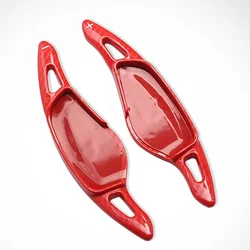 Enhance Your Drive: Premium Car Steering Wheel Paddle Shifter Gear Shift Paddles (Red Carbon Fiber)