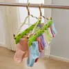 Plastic Hanger Drying Rack Towel Hanger Multiple Purpose Non-slip Clothes Sock Underwear Bra Clip Peg Household Windproof 5