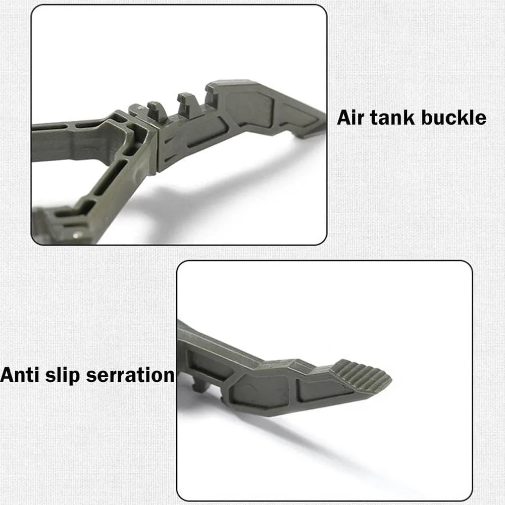 Klappbarer Gastankständer, dreibeiniger, stabiler Ständer, lange Gasflasche, flacher Gastank, tragbare und einfache Universalbasis – Detail 8