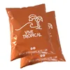 100pcs Waterproof Custom Printed Orange Mailer Mailing Express Self Seal Plastic Packaging Bags 3