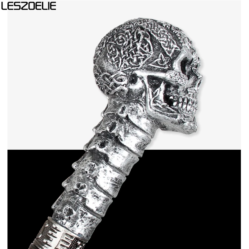樹脂スカルヘッドハンドルステッキ男性ファッション装飾ウォーキング
