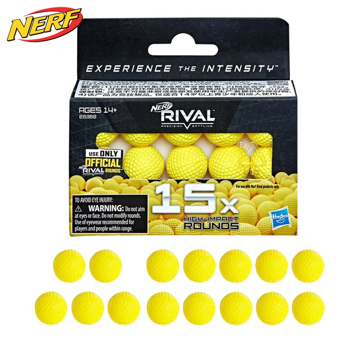 Nerf 15 Rounds Refill Pack Balls Ammo Soft Foam Bullet Ball Refill Toy