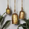 Retro Style Copper Cow Bell Hanging Lanyard Wind Chimes Handmade Shabby Country Vintage Brass Cow Bells Ornament 1