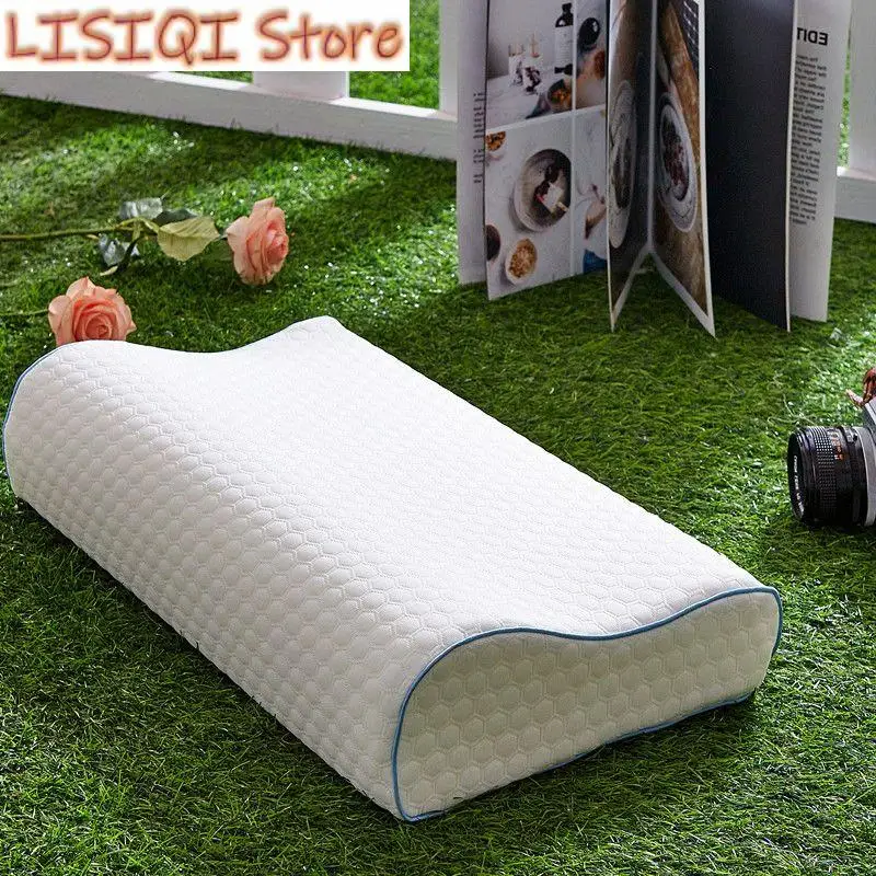 

2023 Memory Foam Contour Orthopedic Pillow Slow Rebound Neck Protection Ergonomic Cervical Support Bedding Pillow