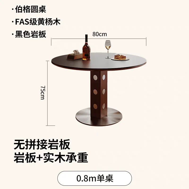 שולחן אוכל מתרחב מעץ עיצוב מפואר אורנמנט שולחן אוכל למטבח רהיטי בית