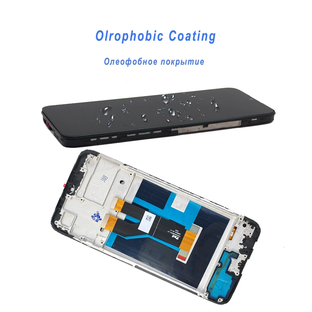Écran LCD + Vitre Tactile Pour Realme C21 – 6,5 Pouces, Noir, Neuf Sous Garantie