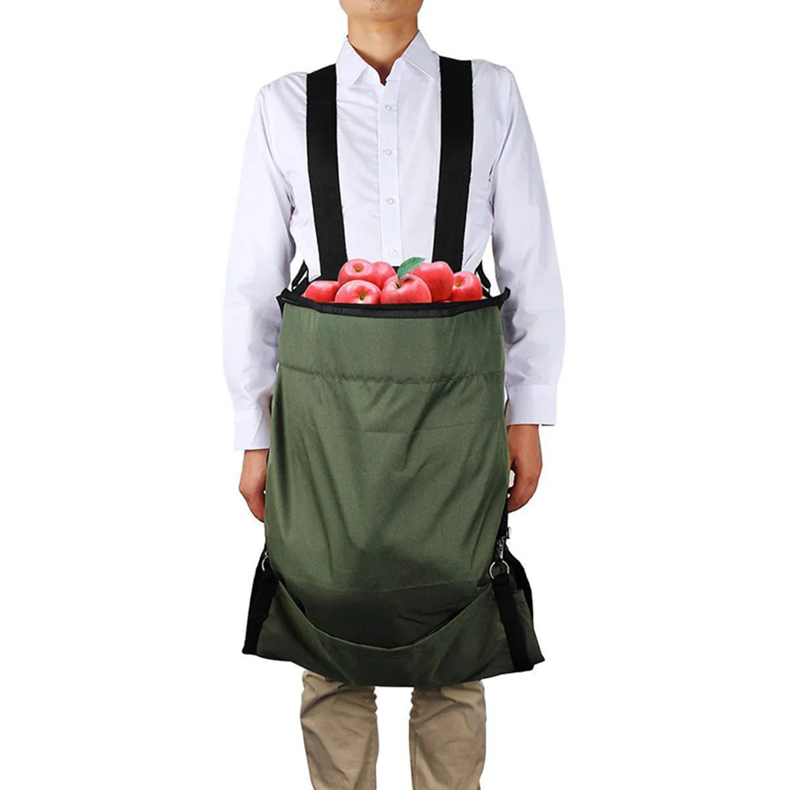 Zusammenklappbare Obst-Sammeltasche, bequemer und verstellbarer Riemen zum Außenpflücken von Pilzen