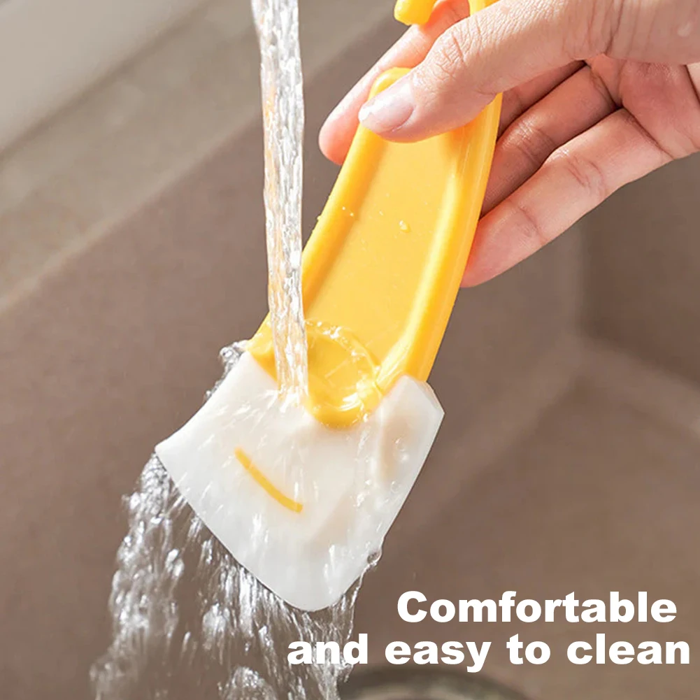 Silicone Bowl Scraper Easy To Clean Dish Cleaning Scraping Spatula Messy Pan Bowl Squeegee Kitchen Tools for Baking and Cleaning