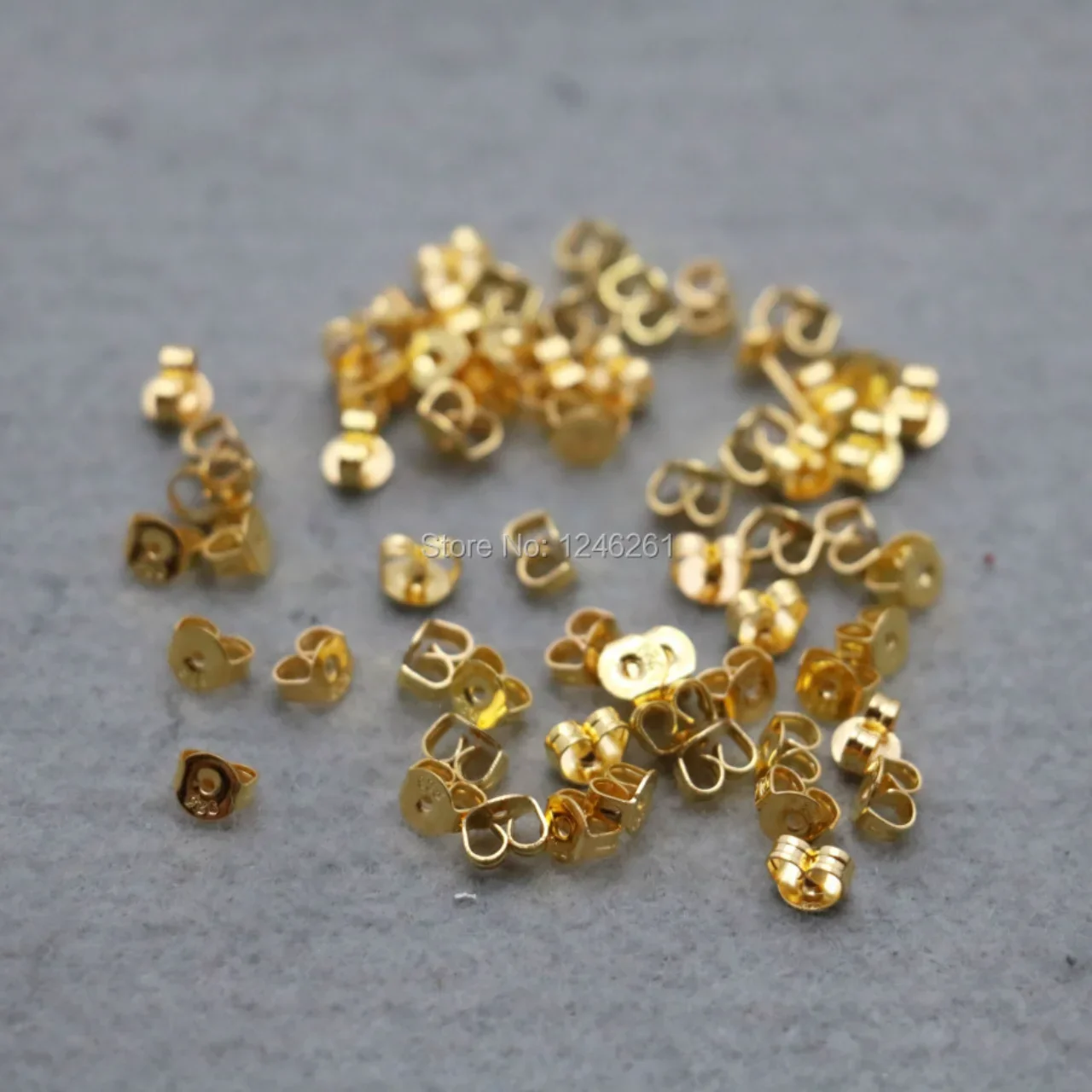 

20PCS Boutique Earplugs Gold-Color DIY Stud Earrings Fittings for Accessory Back Hardware Fittings women Accessory Making Design