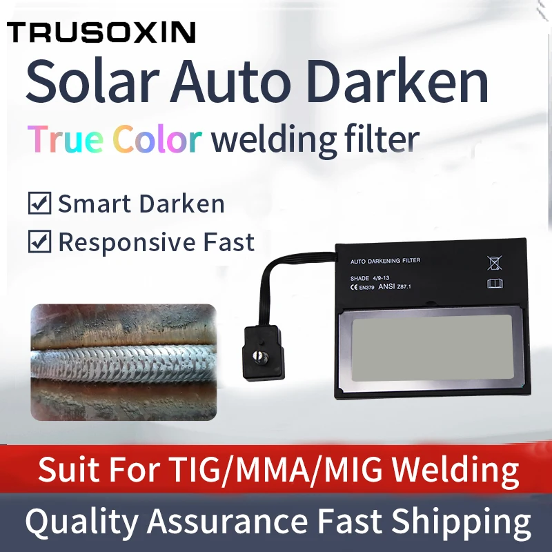 Solar Auto darkening grind welding helmet/face mask/Electric True Color welding mask /cap's filter