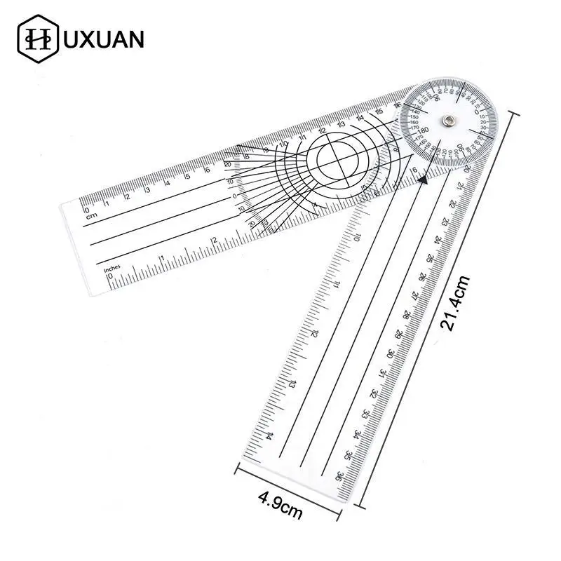 

360 Degree Goniometer Angle Medical Spinal Angle Ruler Angle Inclinometer Ruler Protractor Angle Finder Measuring Tool