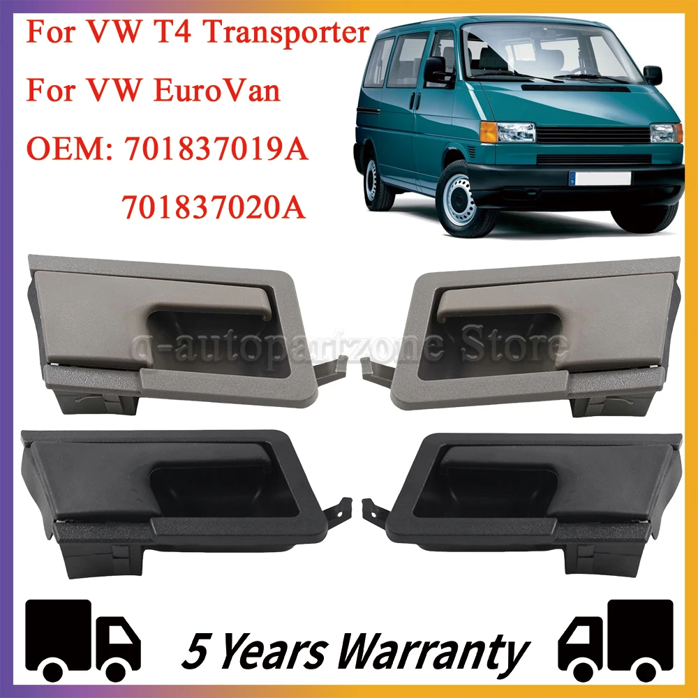 Poignée De Porte Extérieure Avant Droite Pour VW T4 Transporter (1990-2003) - Compatible Référence 701837206