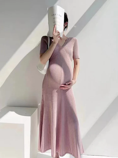 winter maternity dresses amazon LAHILO Long Sleeve Maternity Sweater Dress for Fall Winter Baby Shower & Photoshoot