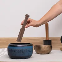 Singing Bowl Mallet Wood Handle Universal Fit Professional Stick Nepal Meditation Yoga Sound Therapy Sound Bowl Mallet - Image 6