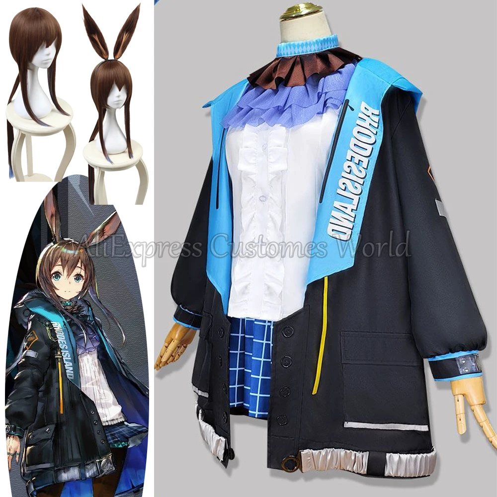 Game Arknights Amiya Cosplay Costume Jacket Amiya Cosplay Full