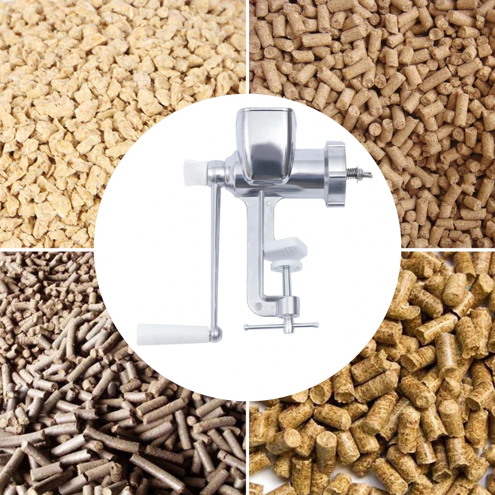 Household Feed Pellet Mill Hand Manual Pet Food Maker Machine Feed Pellet Machine For Birds Fishing Bait Hoom