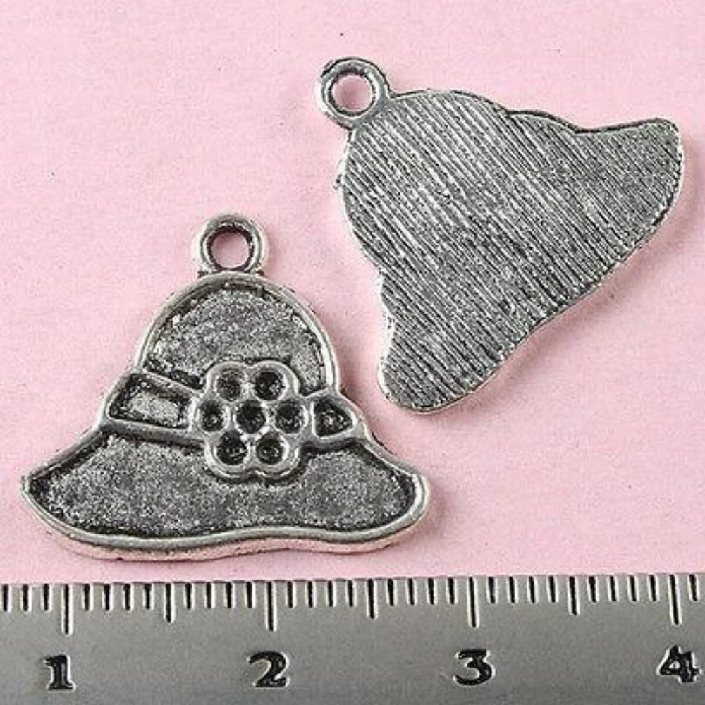 

Фурнитура для подвесок шляпы из тибетского серебра 20,8x17,9 мм, 20 шт., H1496