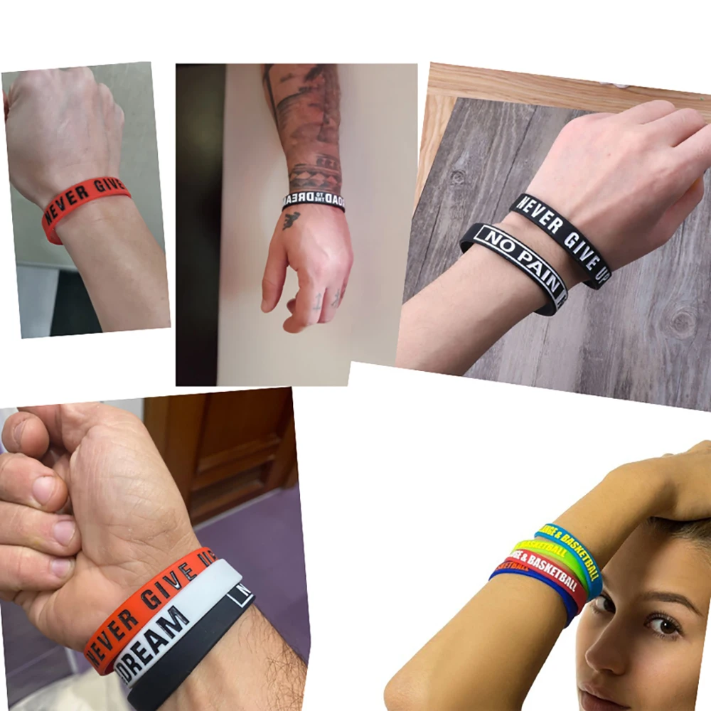 Hot Royal Blue 100% silicone Cheap Hand Bracelet Gift Hand Fashion Royal Blue Rubber Wristband Chains 5pcs/Lot
